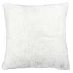 Paris Prix Coussin Déco  Imitation Fourrure  40x40cm Blanc