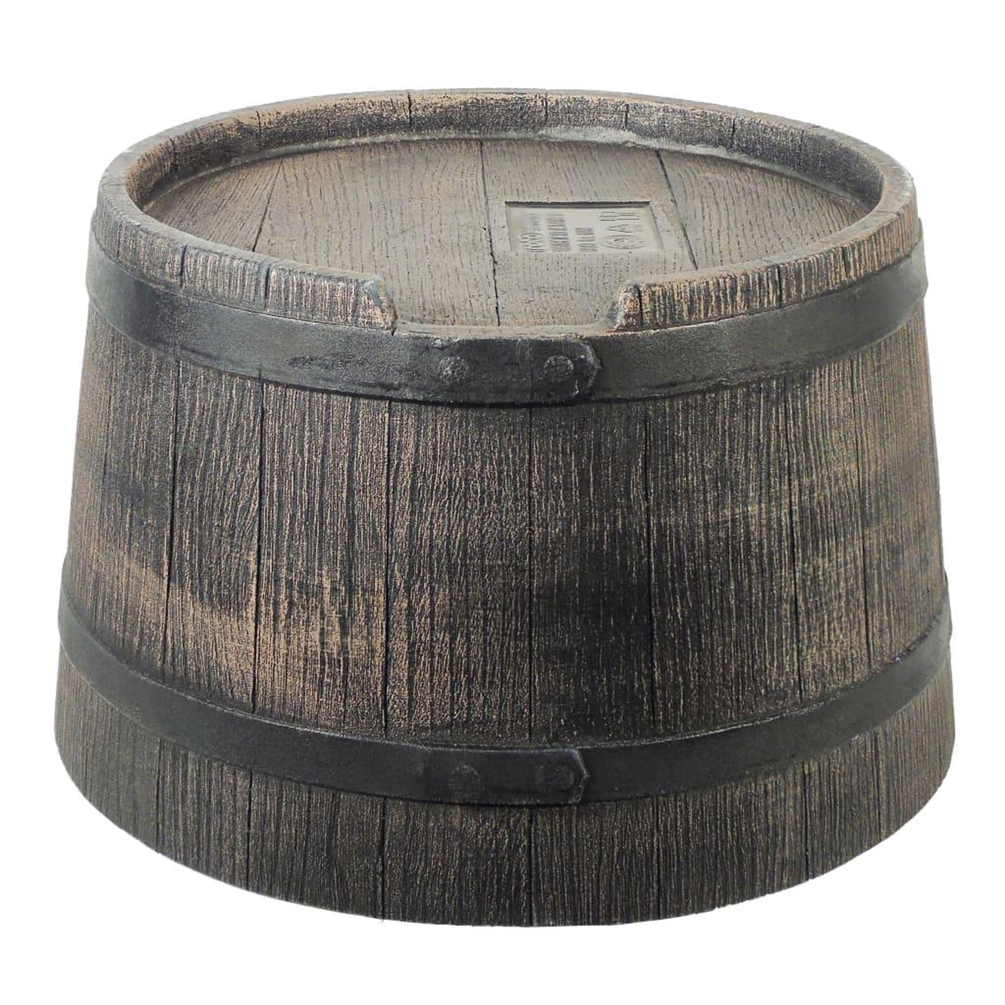 Voir la diapositive 1 : NATURE Nature Support de baril d'eau de pluie aspect de bois 45x28,5cm Marron