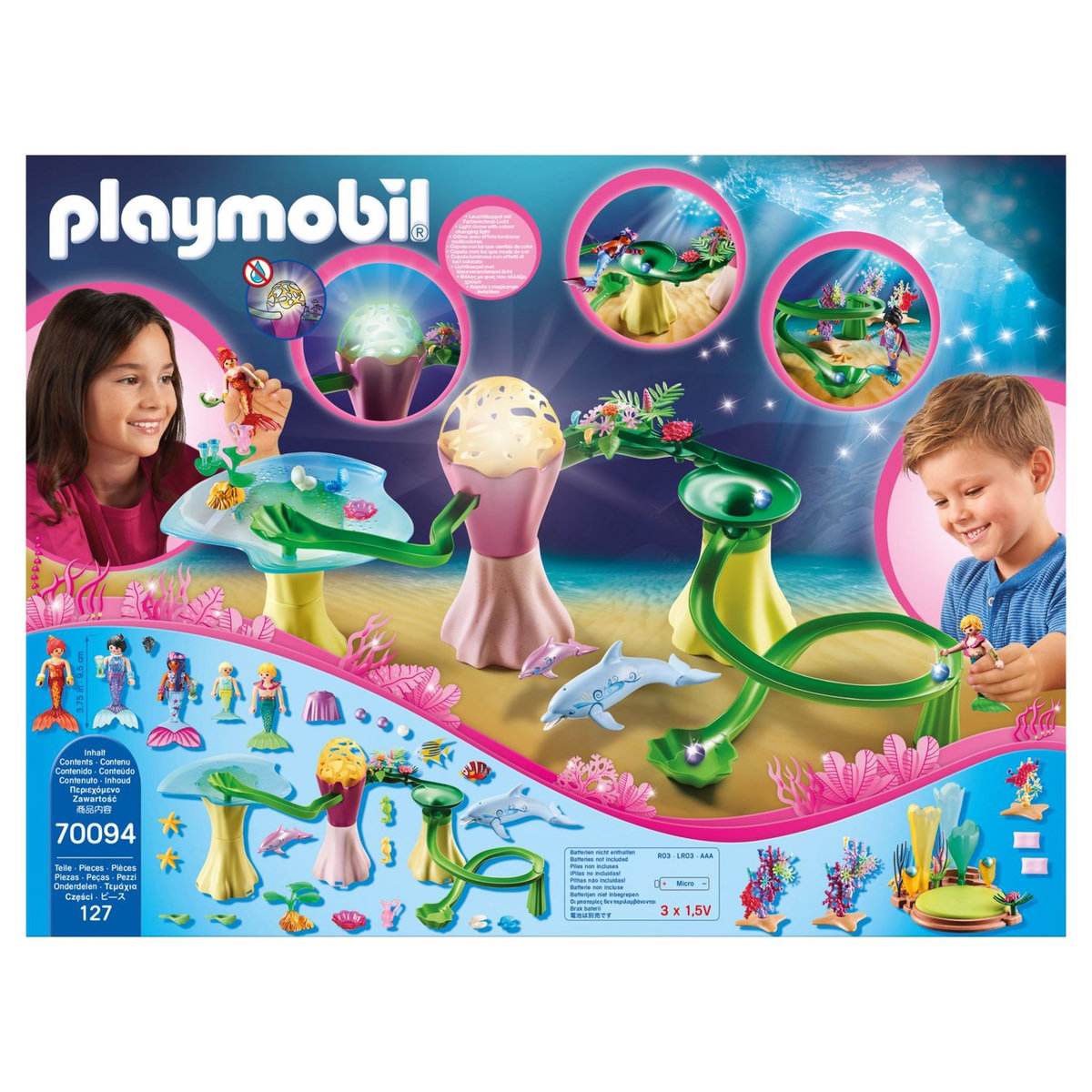 PLAYMOBIL 70094 - Magic - Pavillon de corail avec dôme lumineux 