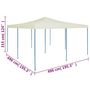 Voir la diapositive 6 : VIDAXL Belvedere pliable 5x5 m Creme