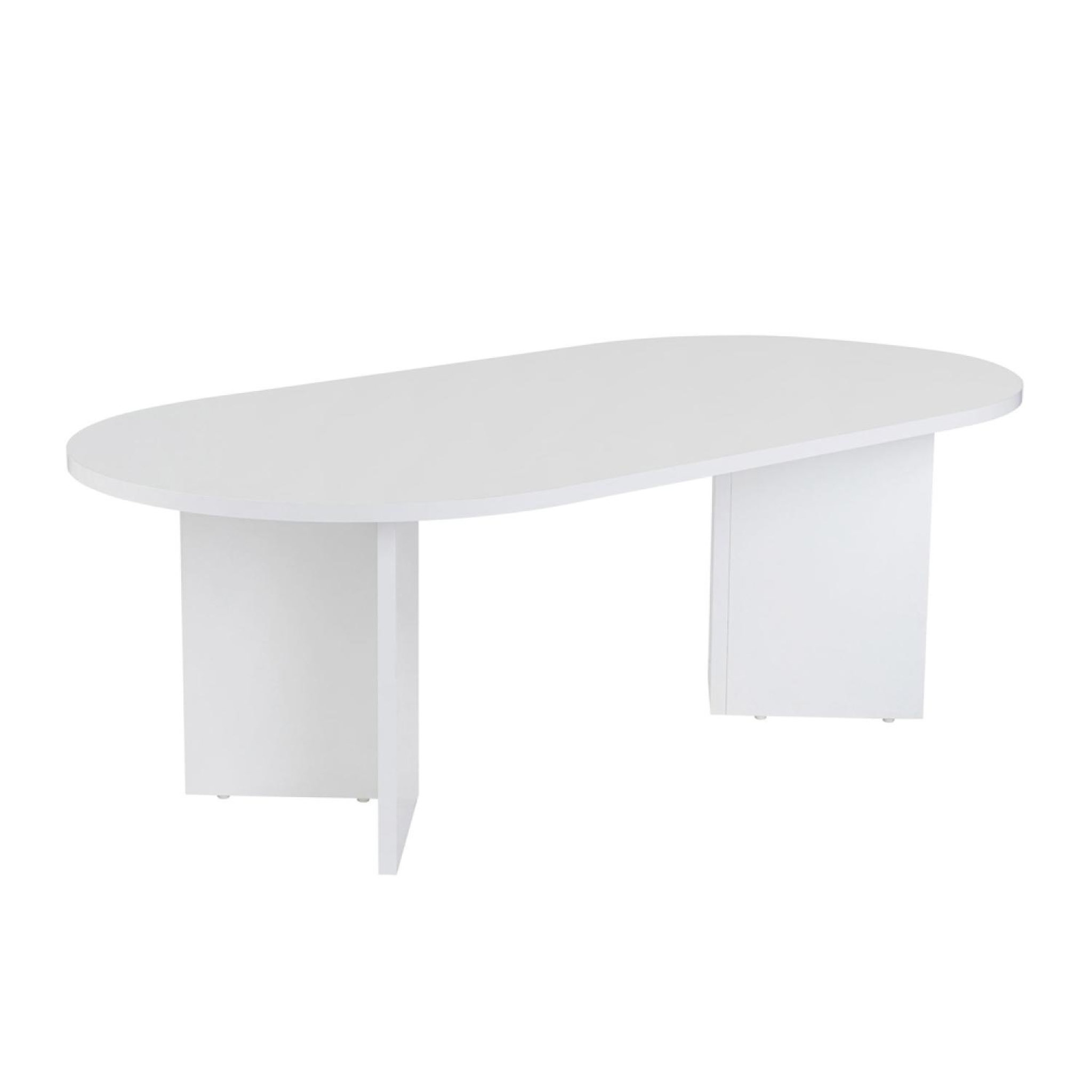 CONCEPT USINE Table basse ovale blanche 119x60cm azos