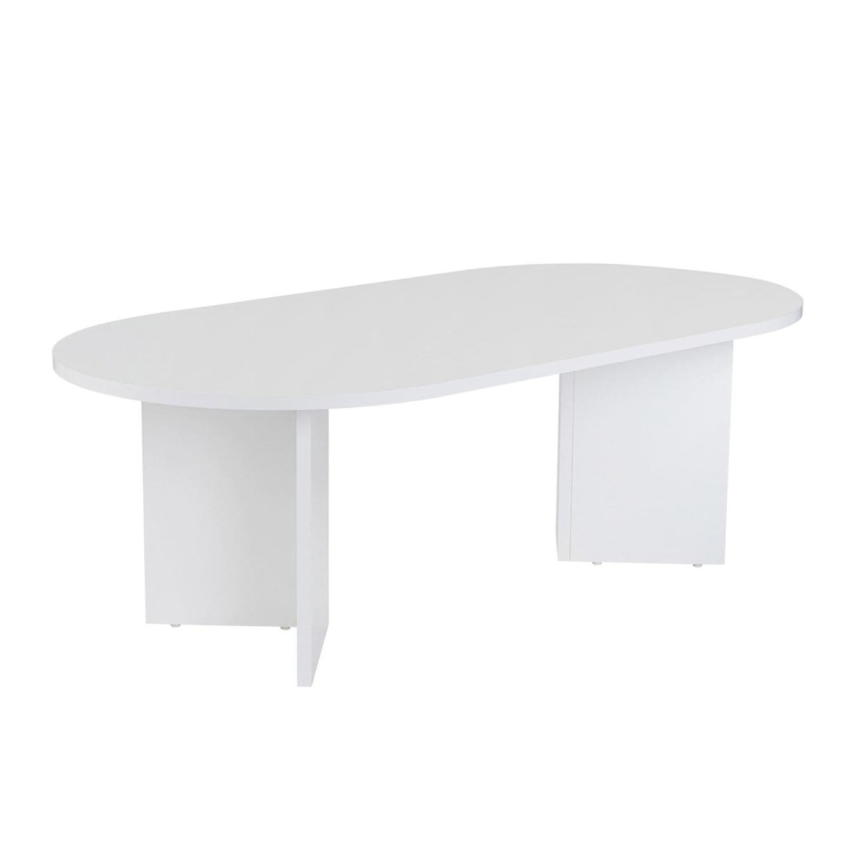CONCEPT USINE Table basse ovale effet travertin 119x60cm AZOS