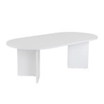 CONCEPT USINE Table basse ovale effet travertin 119x60cm AZOS