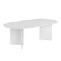 Voir la diapositive 1 : CONCEPT USINE Table basse ovale effet travertin 119x60cm AZOS