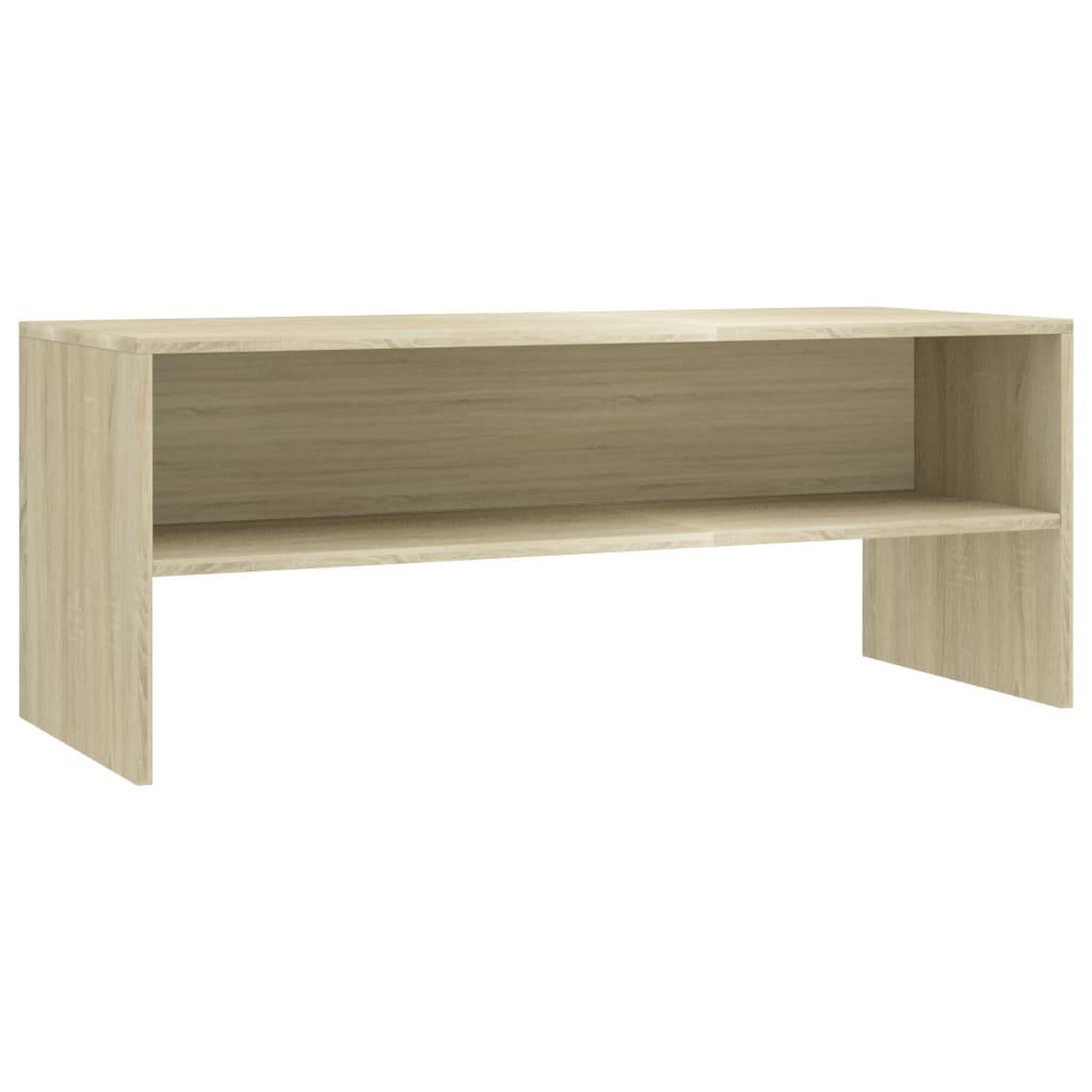 Voir la diapositive 2 : VIDAXL Meuble TV Chene sonoma 100x40x40 cm Bois d'ingenierie