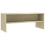 Voir la diapositive 2 : VIDAXL Meuble TV Chene sonoma 100x40x40 cm Bois d'ingenierie