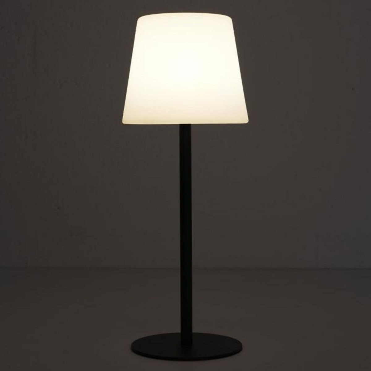 Paris Prix Lampe à Poser Extérieur  Rechargeable  40cm Noir