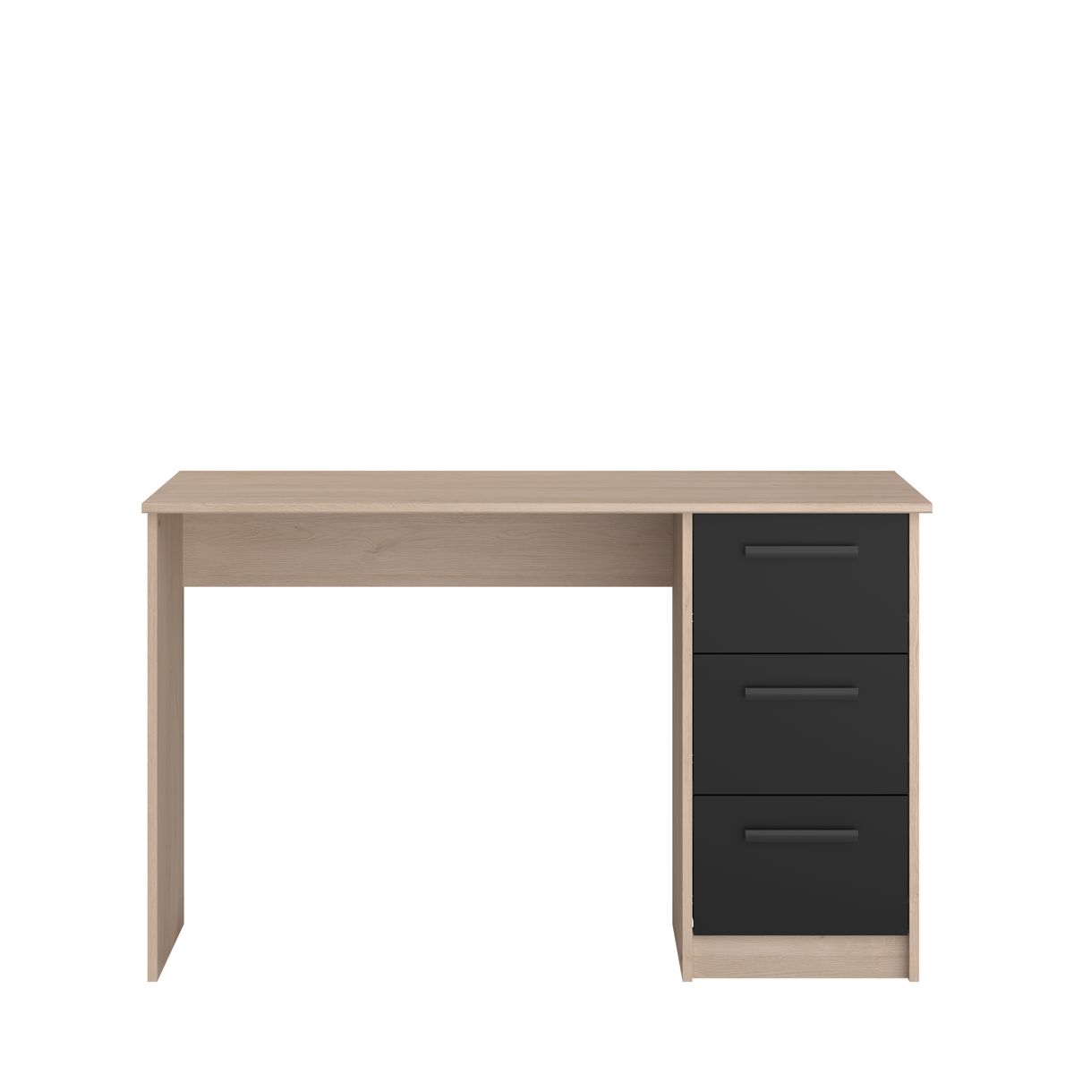 Bureau enfant droit 3 tiroirsL121 x H74 x P55cm STUDY