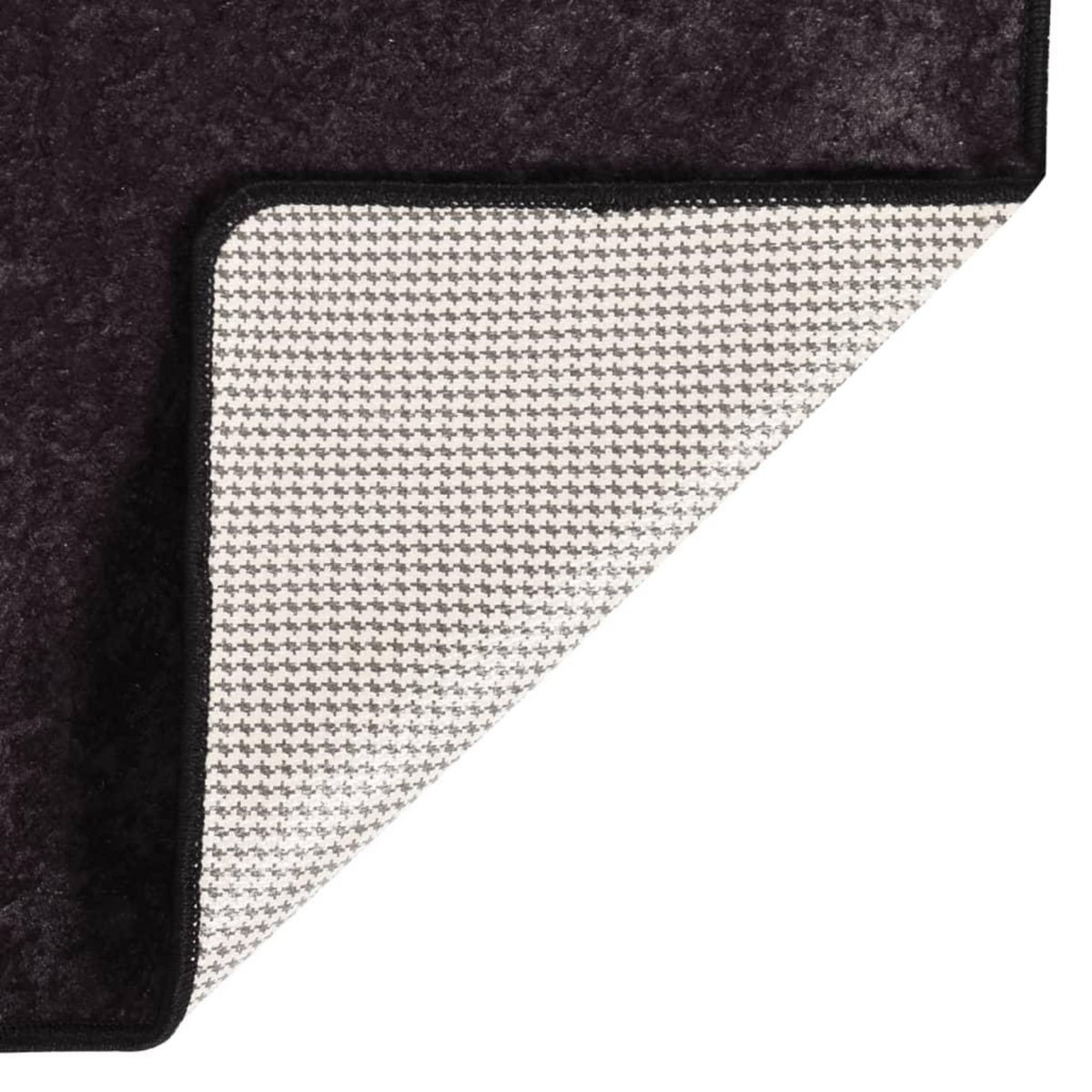 VIDAXL Tapis lavable antiderapant 80x300 cm Anthracite