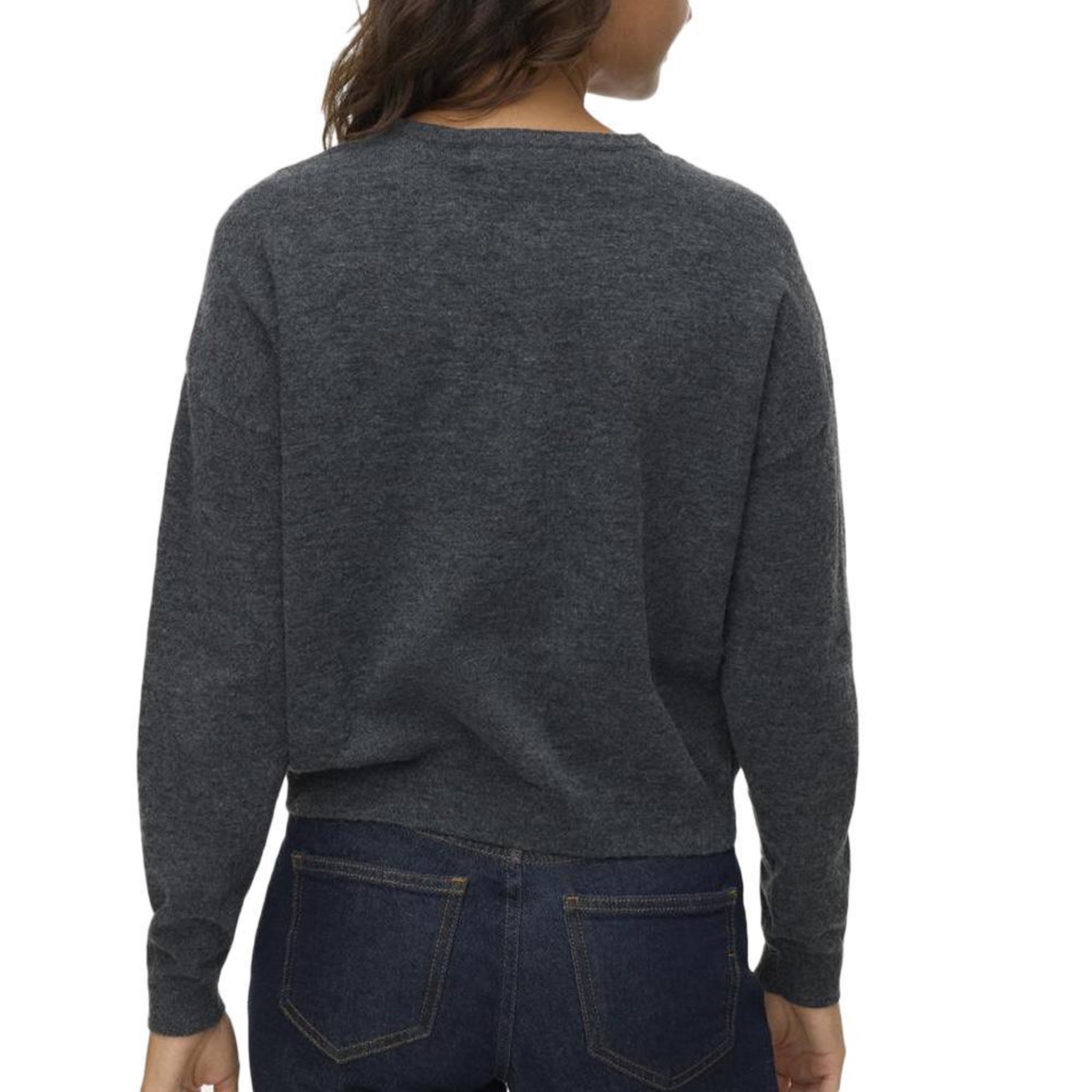Voir la diapositive 2 : Vero Moda Pull Gris Foncé Femme Vero Moda Marina