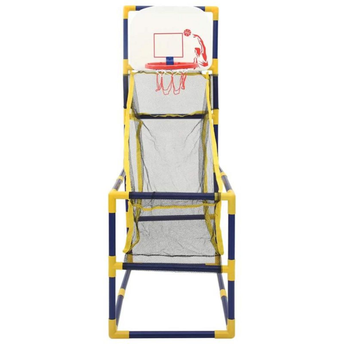 VIDAXL Ensemble de jeu de basket ball d arcade avec ballon et pompe