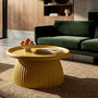 Voir la diapositive 5 : Paris Prix Table Basse Rainurée  Geax  70cm Jaune