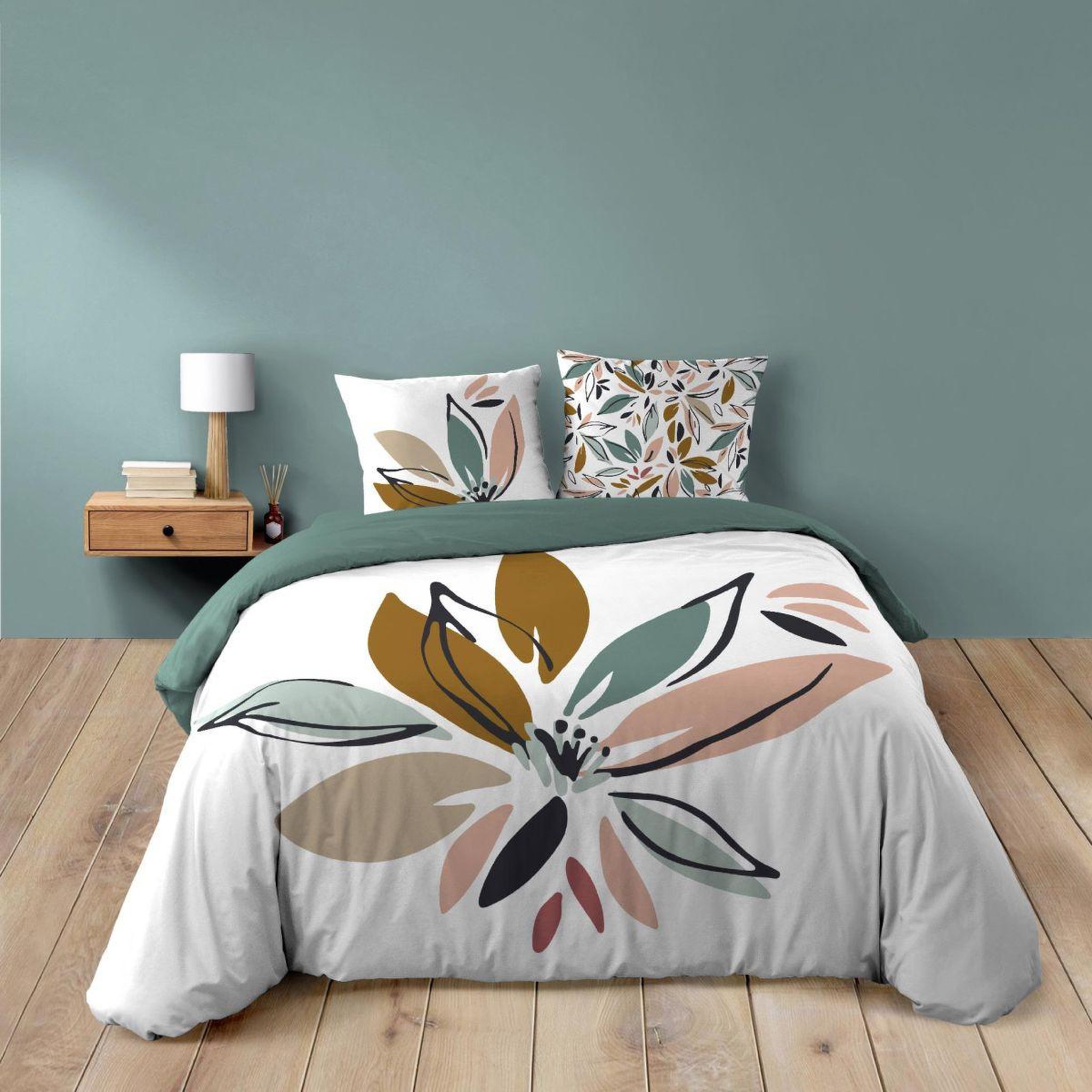 Douceur d'Intérieur Parure de lit 3 pièces  octavia  240x220cm multicolore