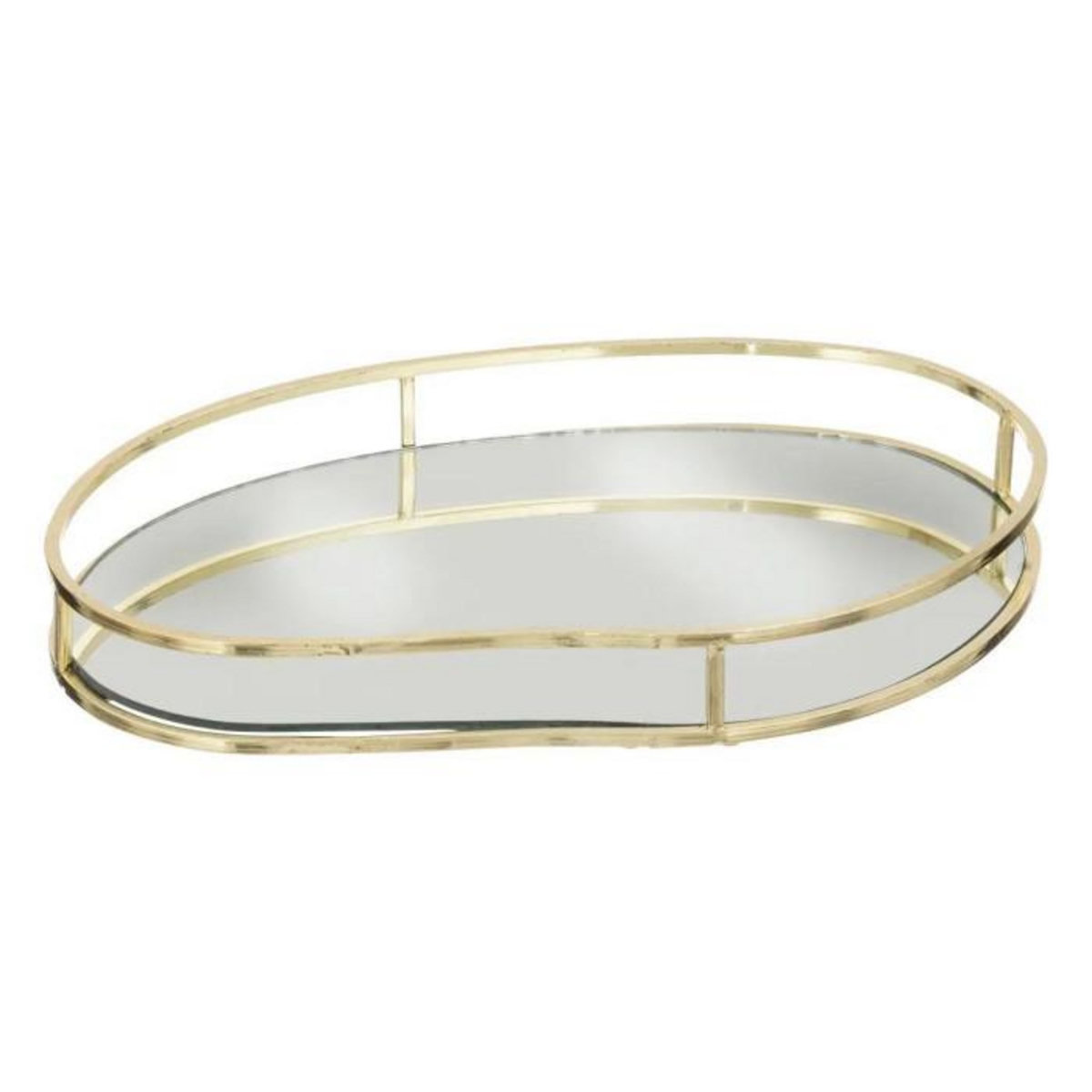 ATMOSPHERA Lot de 3 Plateaux de Présentation  Lily  30cm Or