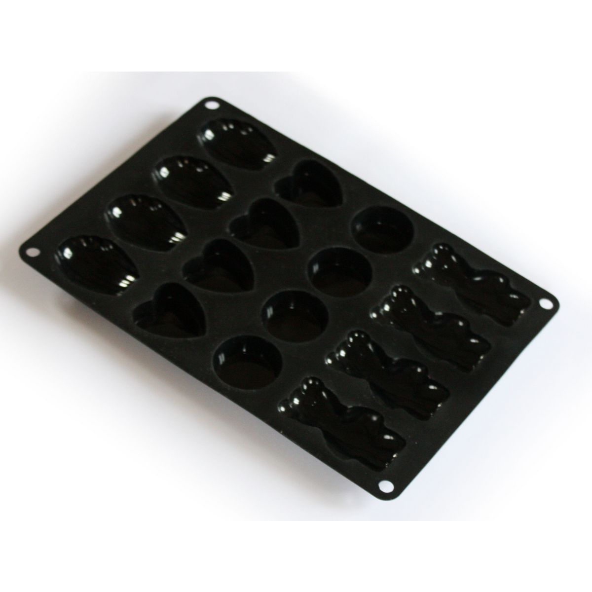 BAUMALU Plaque silicone 16 gâteaux multiformes