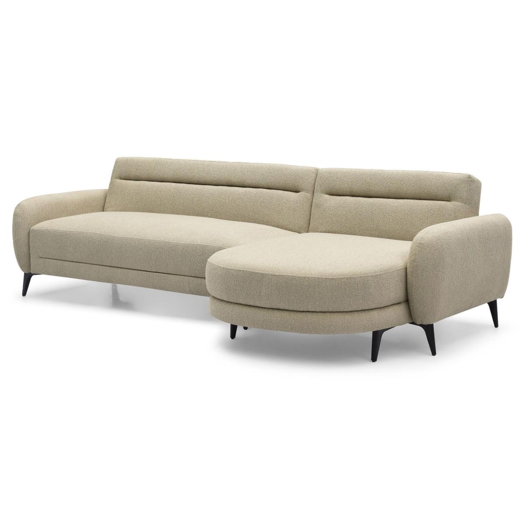 Voir la diapositive 2 : Paris Prix Canapé d'angle convertible  milan  283cm taupe
