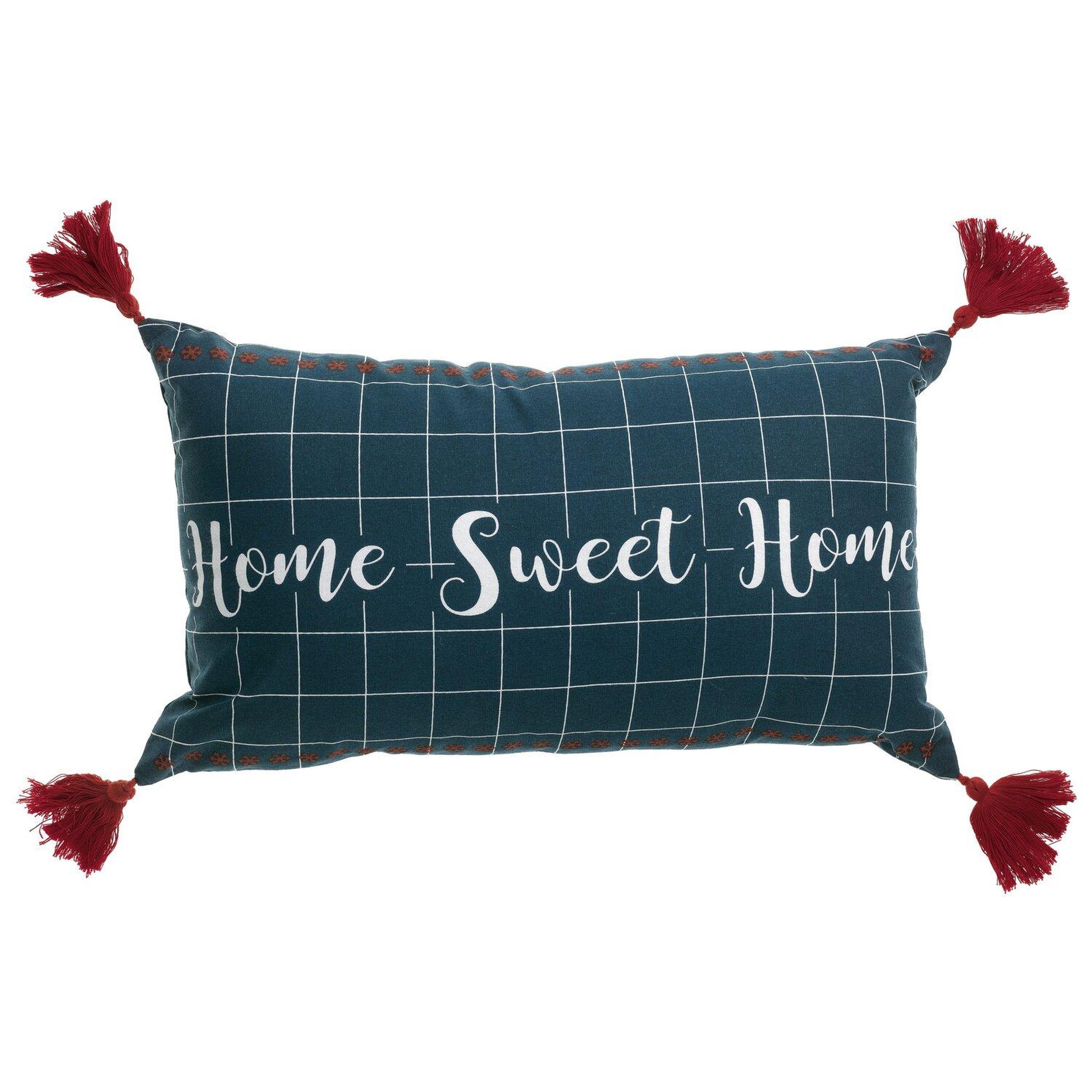 Voir la diapositive 1 : Les Ateliers du Linge Coussin imprimé en polycoton sweet home