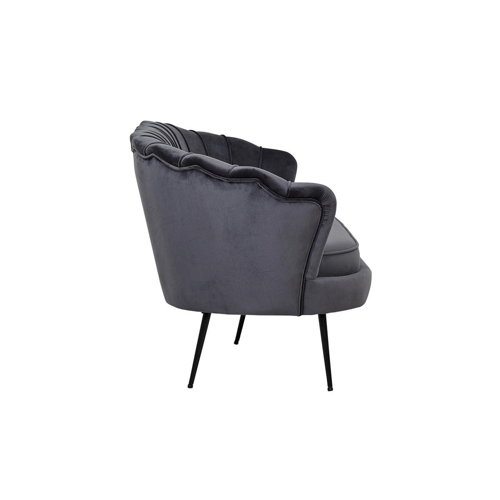 Voir la diapositive 3 : Paris Prix Canapé 3 places en velours  calais  180cm gris