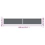 Voir la diapositive 6 : VIDAXL Auvent lateral retractable Anthracite 200x1200 cm