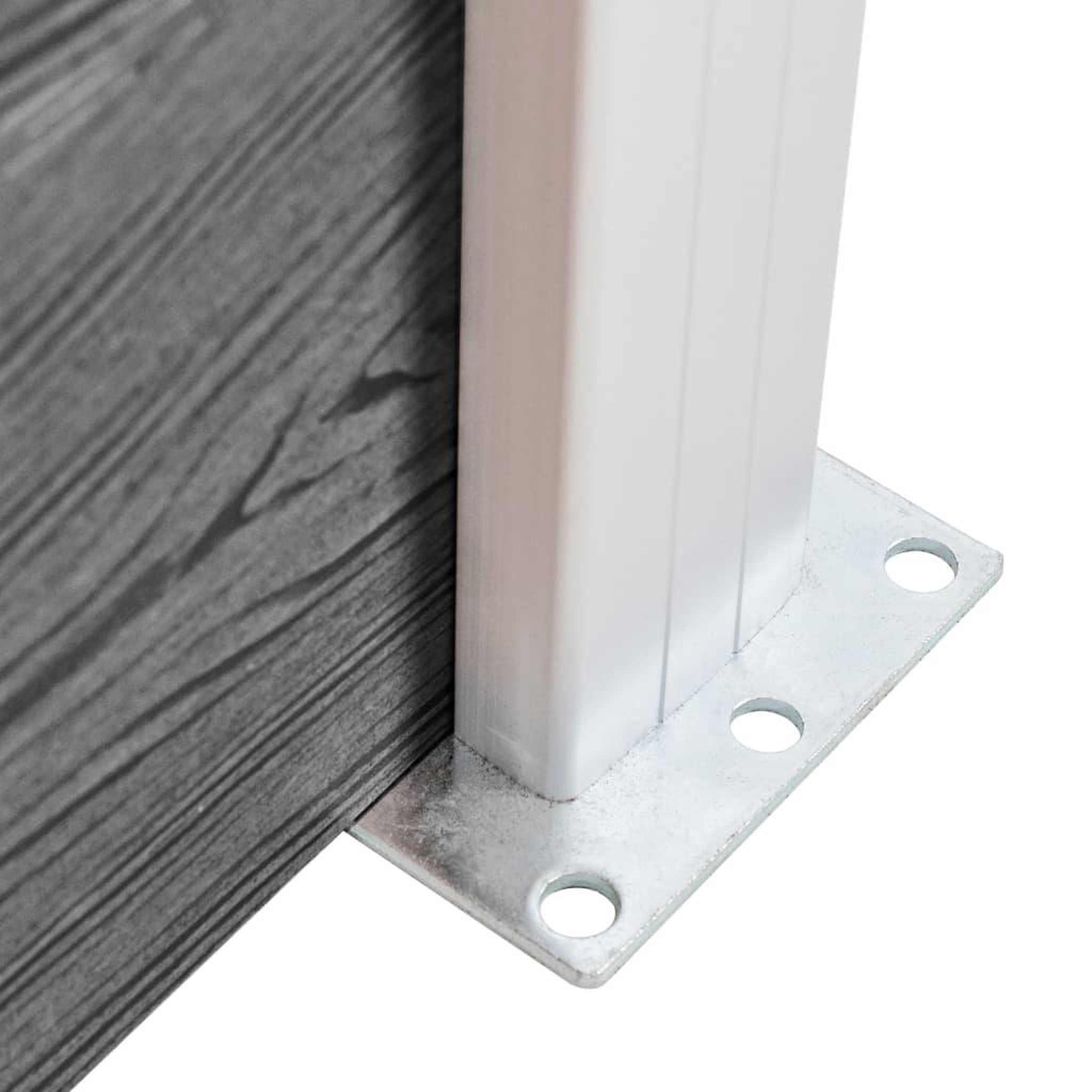 Voir la diapositive 5 : VIDAXL Cloture de jardin WPC 526x106 cm Gris