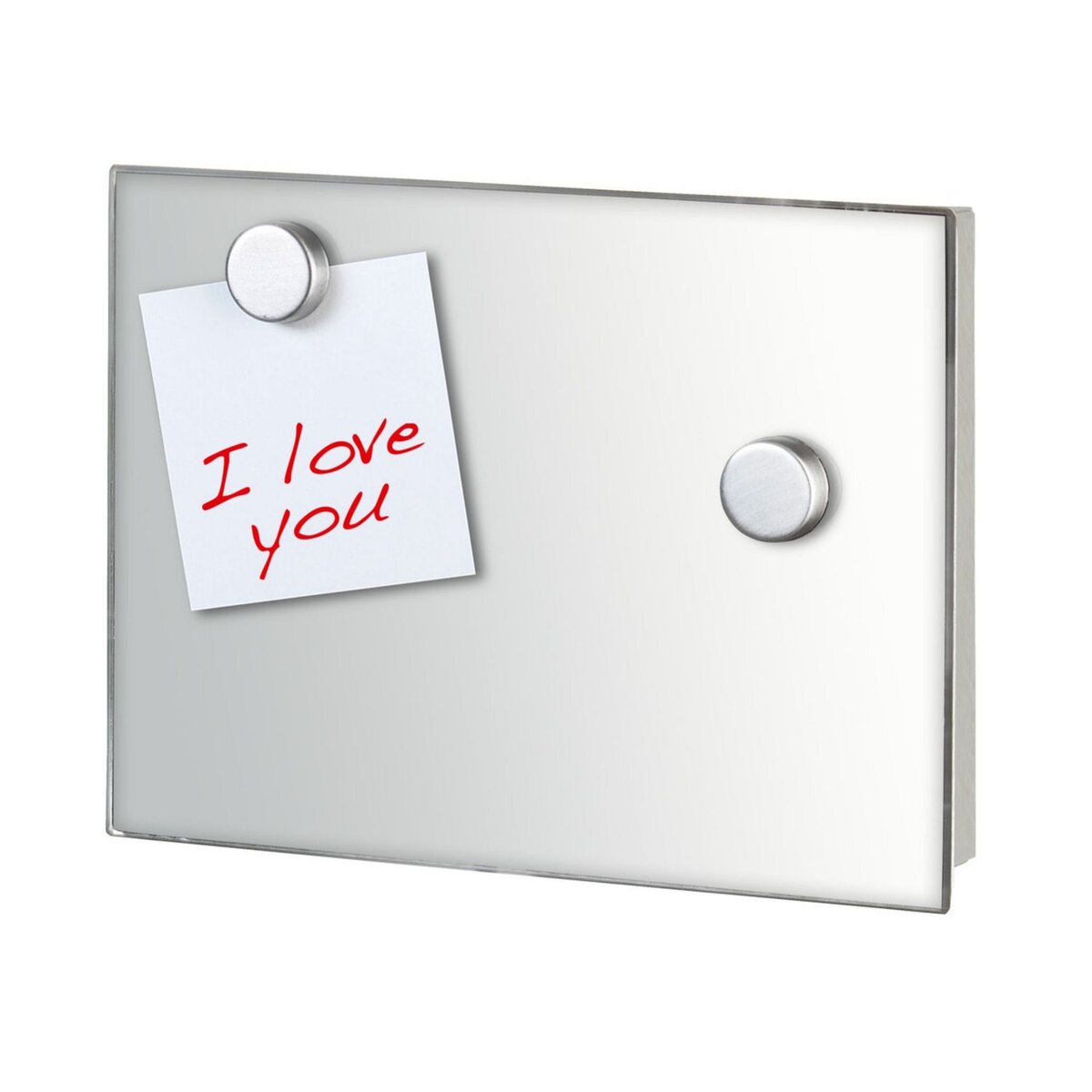 Wenko Boîte à clés magnétique Miroir - 20 x 15 cm - Transparent