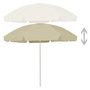 Voir la diapositive 2 : VIDAXL Parasol de plage jaune sable 300 cm