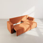 Voir la diapositive 3 : BEST MOBILIER Nicole - canapé d'angle réversible 5 places convertible avec coffre en tissu