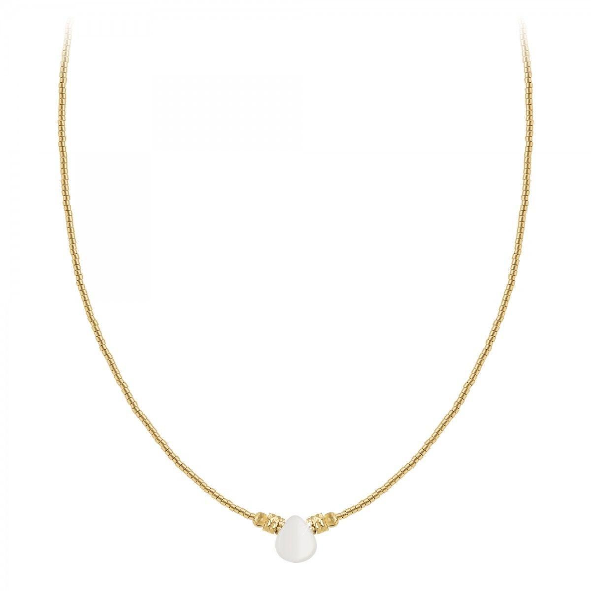 SC BOHEME Collier SC Bohème orné d'une pierre de lune blanche