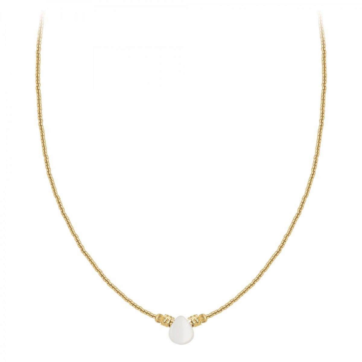 SC BOHEME Collier SC Bohème orné d'une pierre de lune blanche