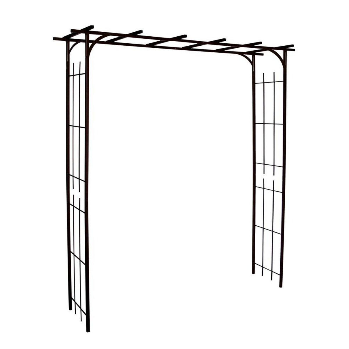 CENTRALE BRICO Pergola tube CAR20 fer vieilli - 187x40x198 cm - Acier époxy