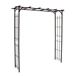 CENTRALE BRICO Pergola tube CAR20 fer vieilli - 187x40x198 cm - Acier époxy