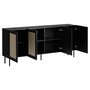Voir la diapositive 2 : BEST MOBILIER Jose - buffet - bois et jute - 200 cm