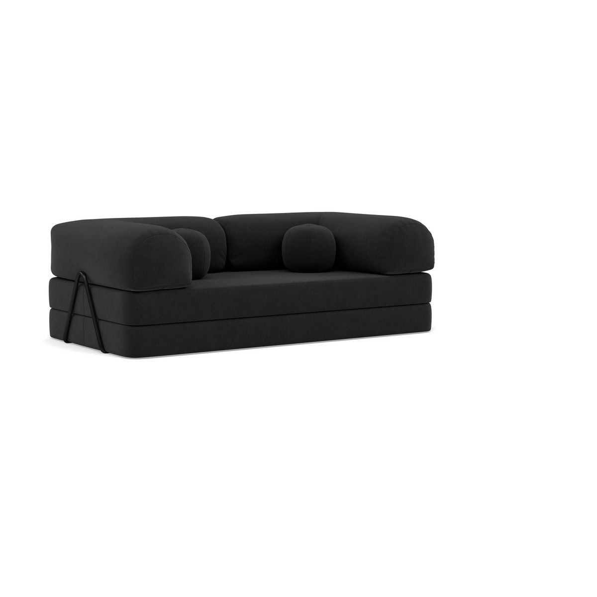 LISA DESIGN Nebula - canapé 3 places convertible en velours texturé