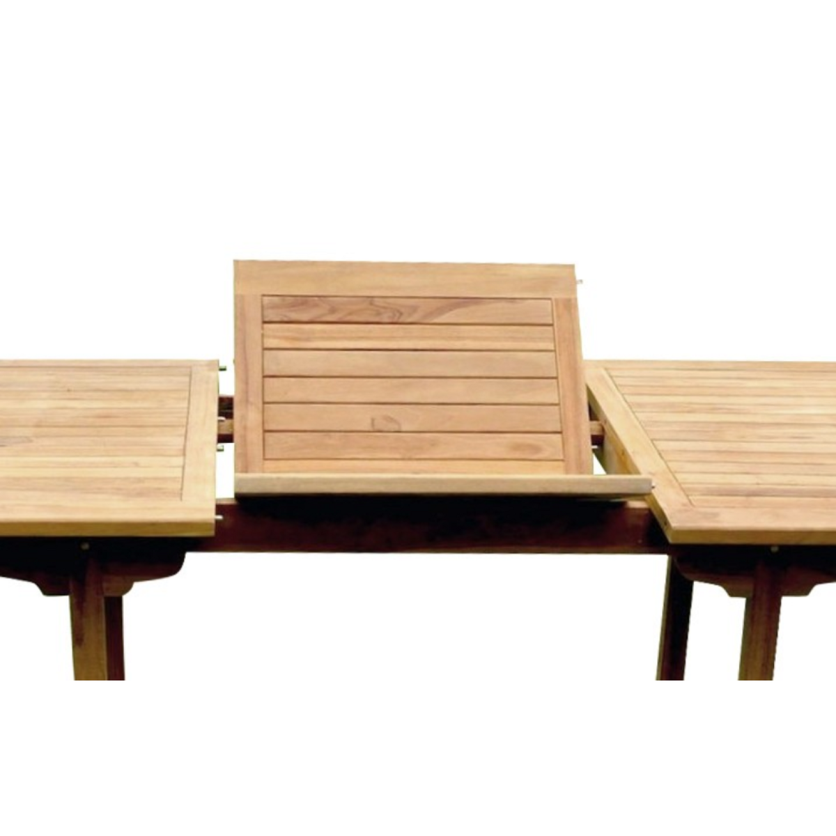 CONCEPT USINE Salon de jardin en teck massif 8-10 personnes rectangulaire 8 chaises KAJANG