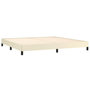 Voir la diapositive 4 : VIDAXL Cadre de lit sans matelas creme 200x200 cm similicuir