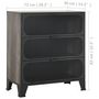 Voir la diapositive 6 : VIDAXL Armoire de rangement Gris 72x36x82 cm Metal et MDF