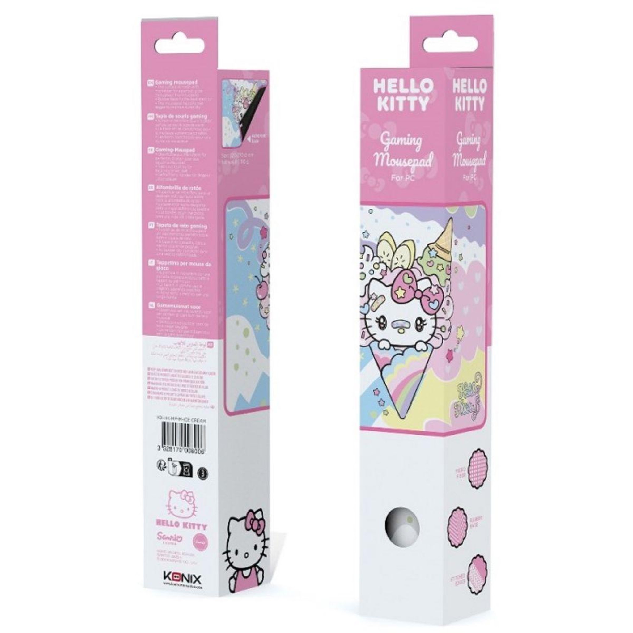 Voir la diapositive 4 : Konix Tapis de souris hello kitty ice cream