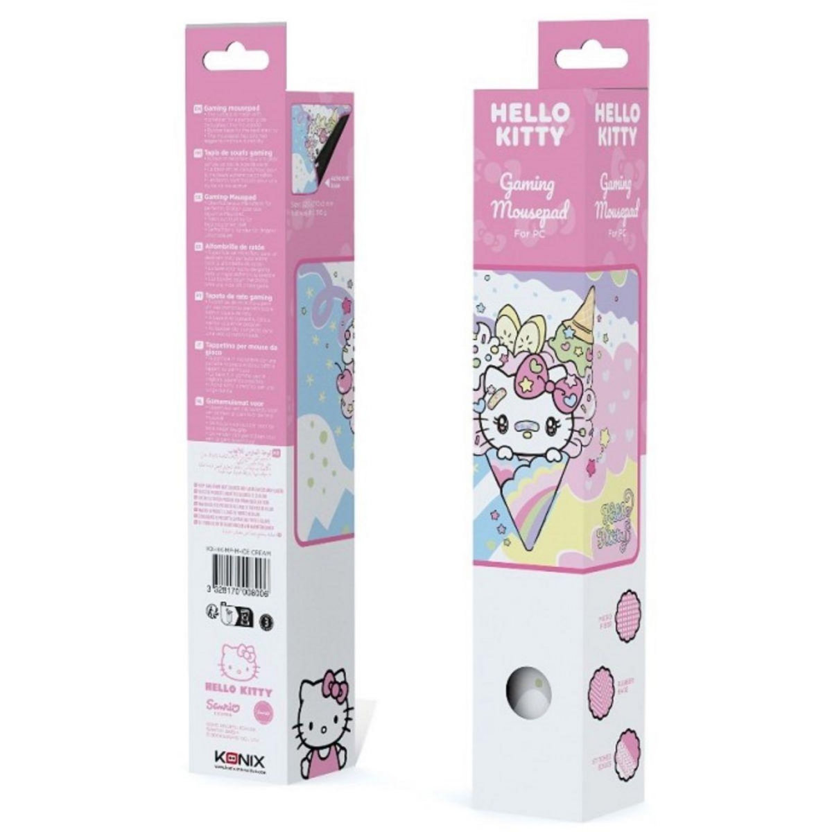 Konix Tapis de souris Hello Kitty ICE CREAM