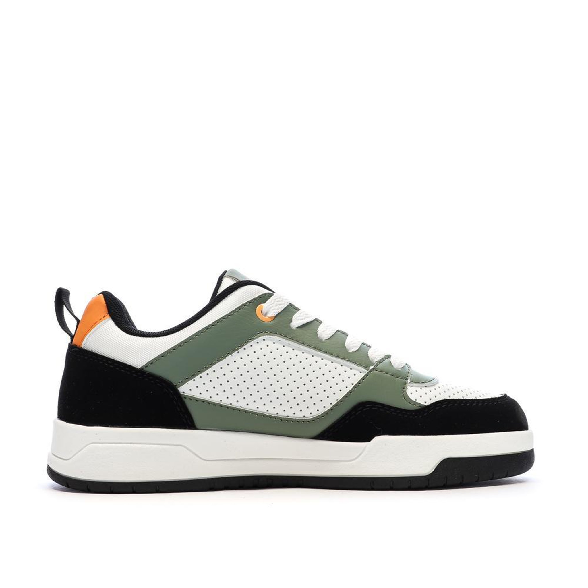 Voir la diapositive 2 : KAPPA Baskets Blanc/Vertes/Noires Garçon Kappa Logo Manis