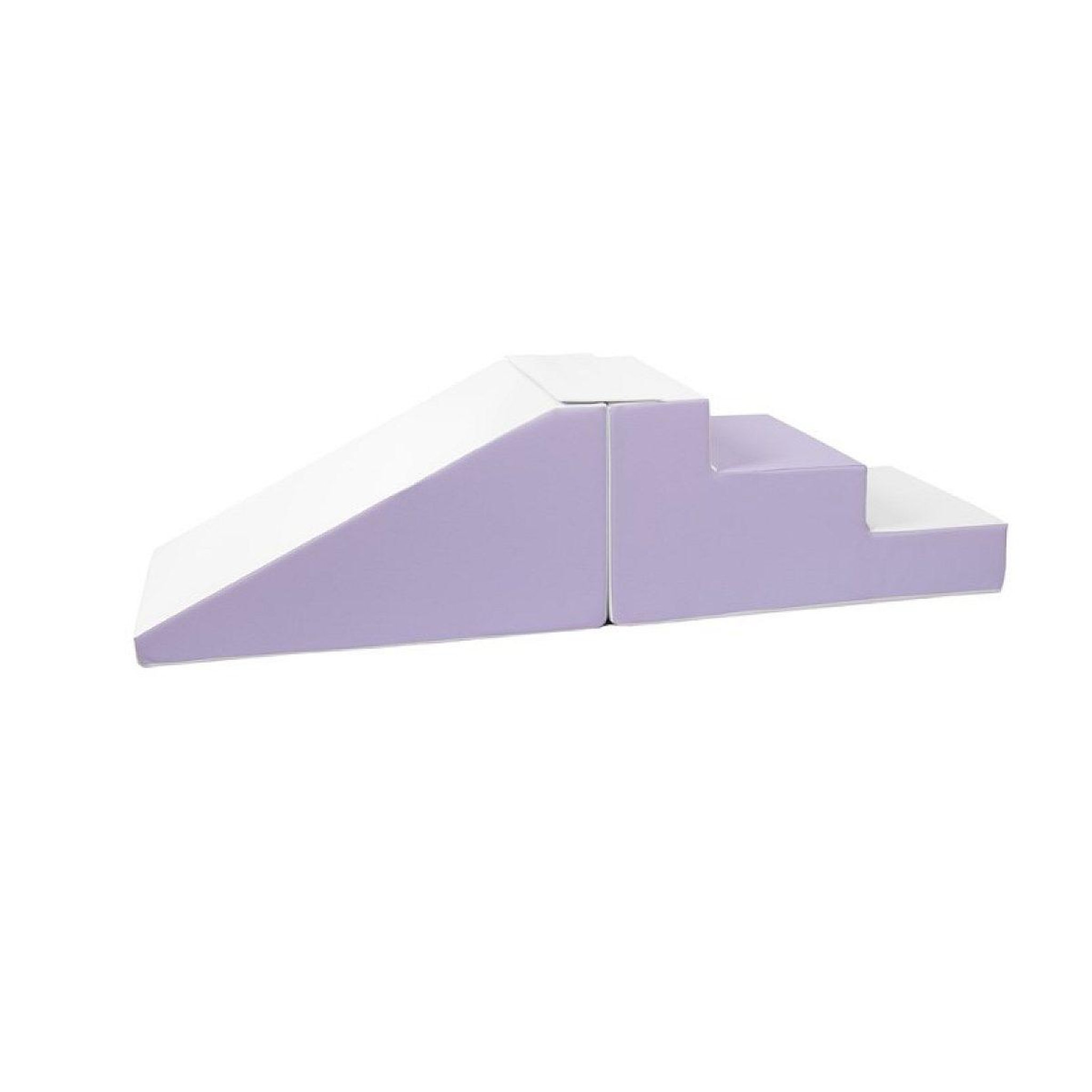 VELINDA Lot de 2 grands blocs en mousse blanc lilas