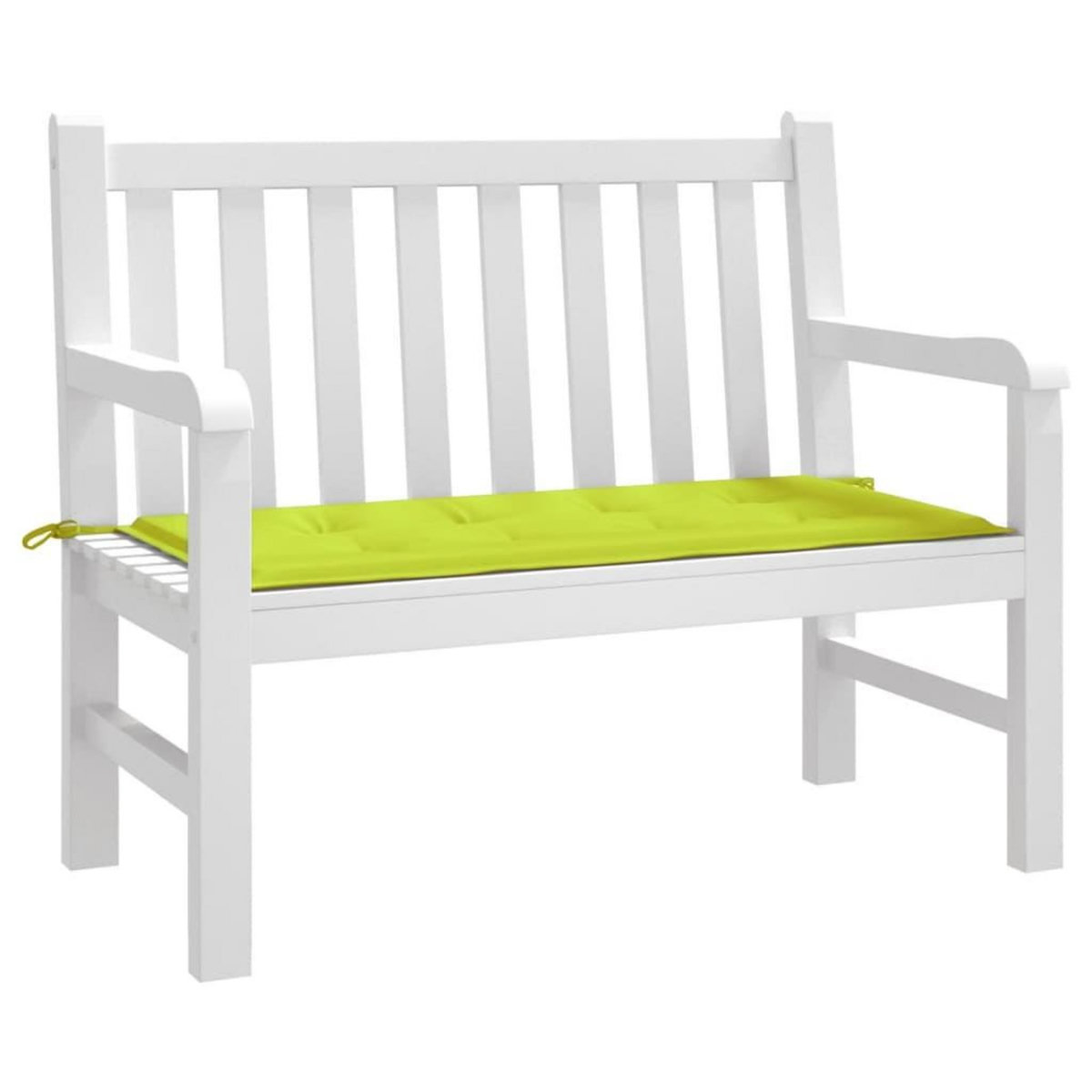 VIDAXL Coussin de banc de jardin vert brillant 120x50x3cm tissu oxford