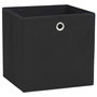 Voir la diapositive 4 : VIDAXL Boîte de rangement 10 pcs Tissu non-tisse 32x32x32 cm Noir