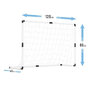 Voir la diapositive 3 : PLAY4FUN 2 cages de foot pour enfant 120 x 80cm, 1 ballon et pompe inclus, intérieur/extérieur