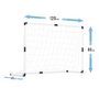 Voir la diapositive 3 : PLAY4FUN 2 cages de foot pour enfant 120 x 80cm, 1 ballon et pompe inclus, intérieur/extérieur