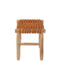 Voir la diapositive 3 : Paris Prix Tabouret en Teck  Erin  45cm Orange