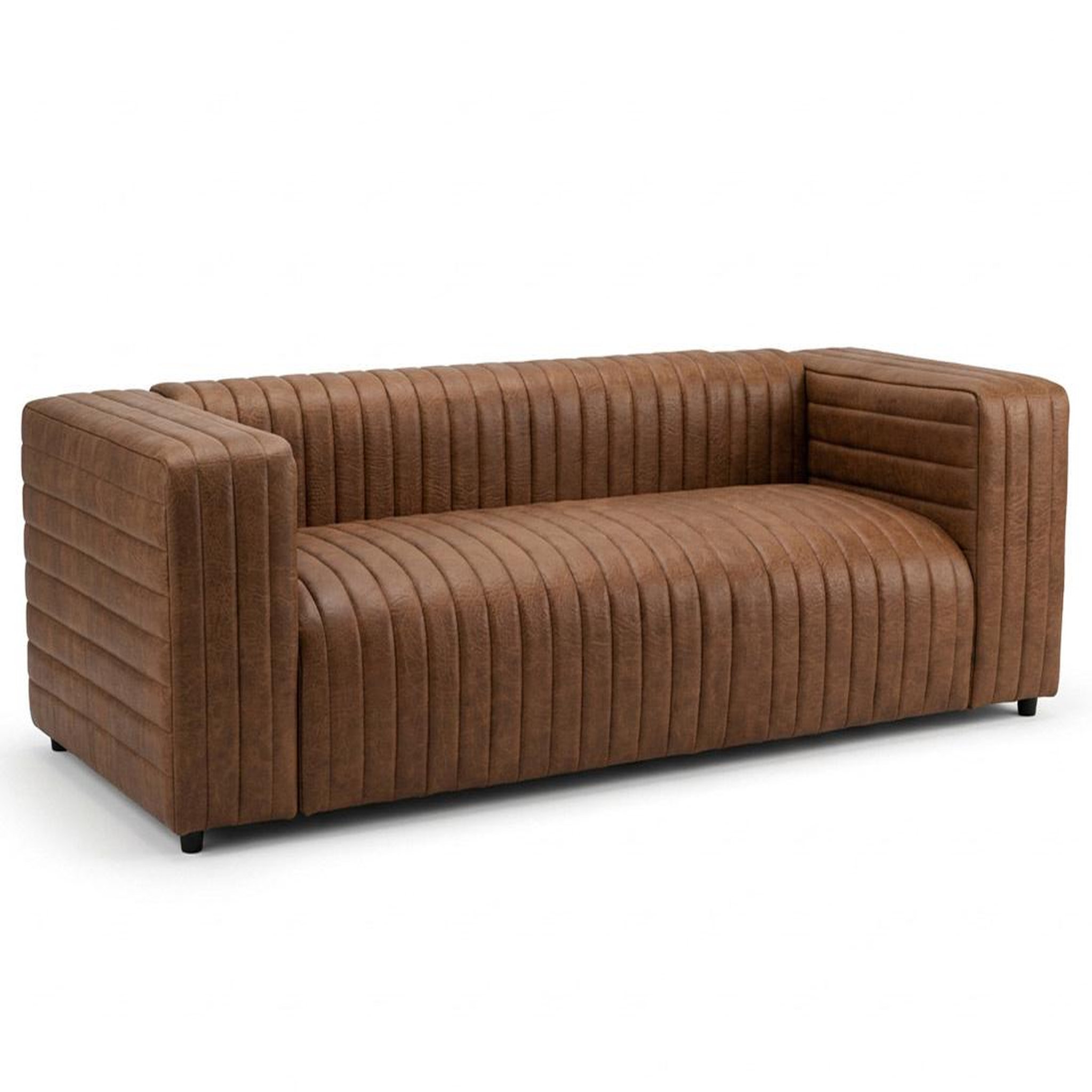 Voir la diapositive 2 : BEST MOBILIER Igor - canapé droit 3 places en simili