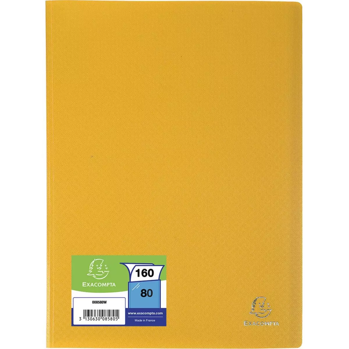 EXACOMPTA Protège-document A4 souple 160 vues jaune