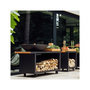 Voir la diapositive 3 : OFYR Brasero Island Black 100 Pro Teak Wood OI4B100W