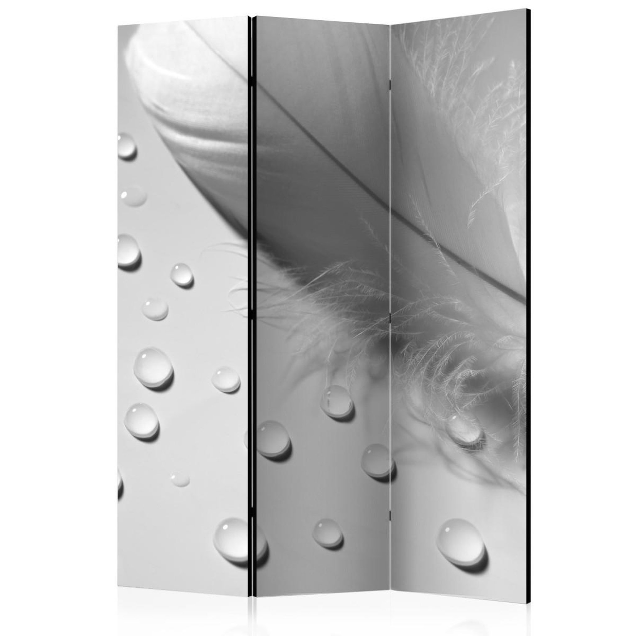 Paris Prix Paravent 3 volets  white feather  135x172cm