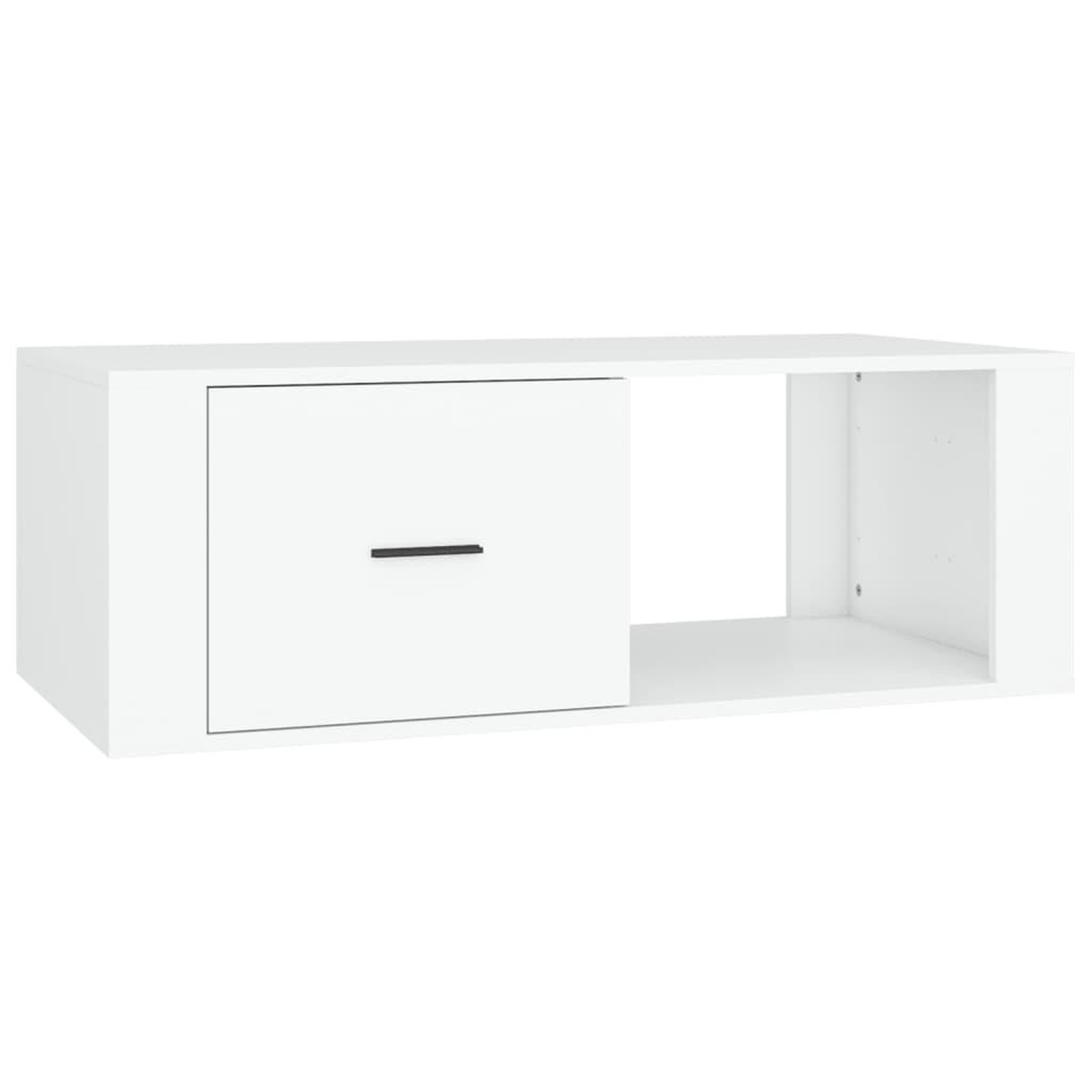 Voir la diapositive 2 : VIDAXL Table basse Blanc 100x50,5x35 cm Bois d'ingenierie